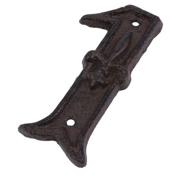 

novelty items cast iron decorative door numbers metal diy address number 1