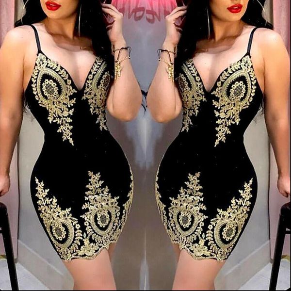 

slim print fashion sling spaghetti women dresses bodycon lace strappy evening party mini short dress size s xl v neck, Black;gray