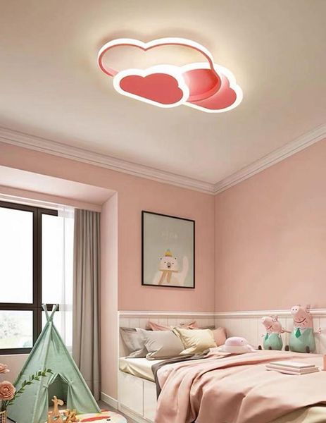 

modern lustre led ceiling lamp for kid bedroom nursery room home creativity aluminum cloud children chandelier night lights pendant lamps