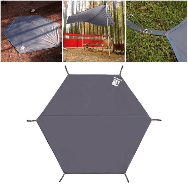 

outdoor pads lightweight tent footprint pu 2000mm waterproof camping tarp with drawstring carrying bag for ground hiking