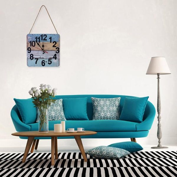 

industrial modern square wall clock art american personality living room clocks