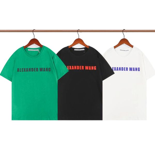 

22ss summer men's t-shirts short sleeve pure cotton mens women's tees polos paris brand casual t-shirt 136#, White;black