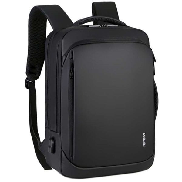 

shujin lapbackpack mens male backpacks business notebook mochila waterproof back pack usb charging bags travel bagpack 210929