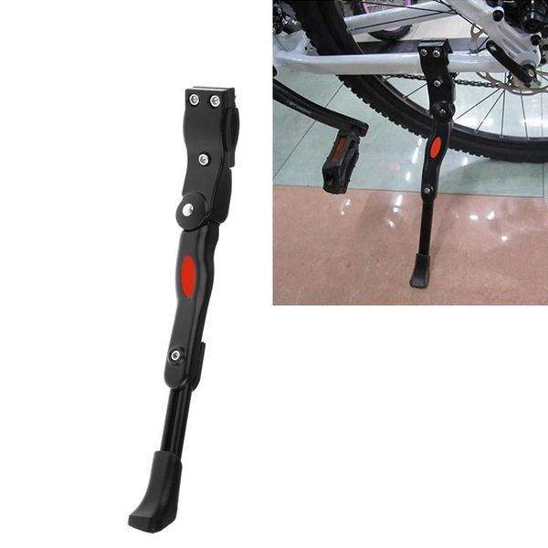 

car & truck racks adjustable universal bicycle kickstand for mountain bike mtb aluminum alloy side rear kick stand accessories