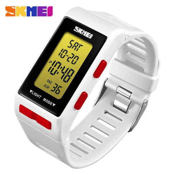 

skmei fashion digital women watch sports outdoor watches time waterproof week display personality relogio feminino saat 210616, Slivery;brown