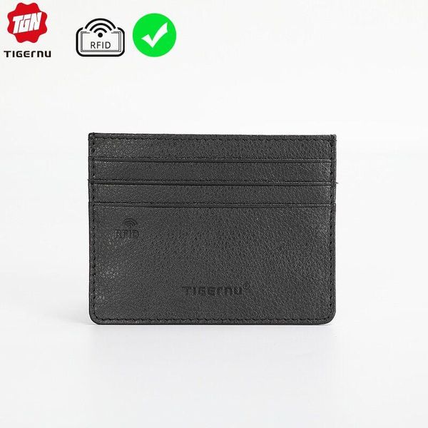

card holders tigernu rfid anti-theft bag ultra-thin men holder light weight small wallet, Brown;gray