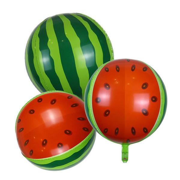 

party decoration 22inch 4d watermelon balloons foil fruits ballon birthday decorations kids air globos children's toys gift helium balo