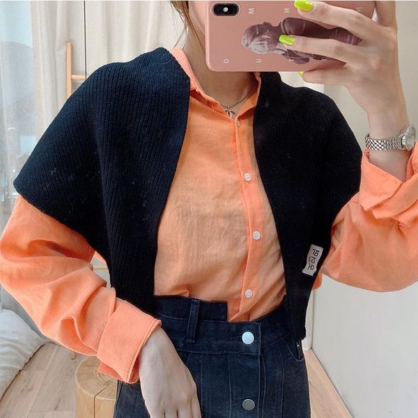 

scarves korean knit warm shawl winter female collar cape knotted scarf solid color scarve fashion cotton triangle, Blue;gray