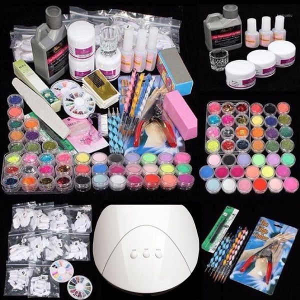 

great value combo pack for any nail artist to start doing acrylic art at home or inside a studio/ salon lamp1