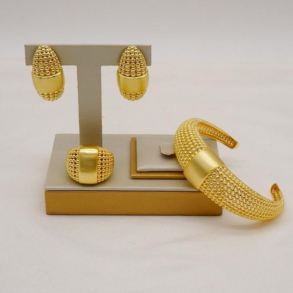 

earrings & necklace the latest luxury shiny brazilian gold ladies jewellery set specially designed for party wedding gift, Silver