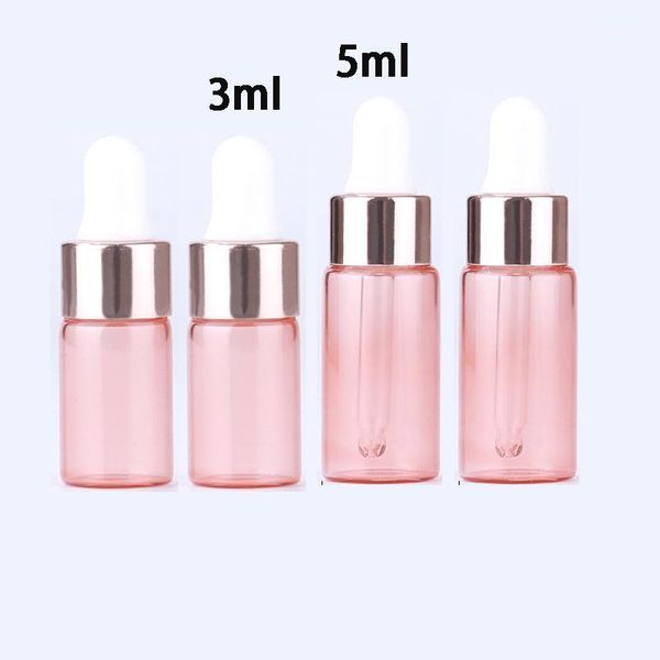 

storage bottles & jars 50pcs/20pcs 3ml 5ml refill glass essential oil dropper mini empty cosmetic sample containers vials1