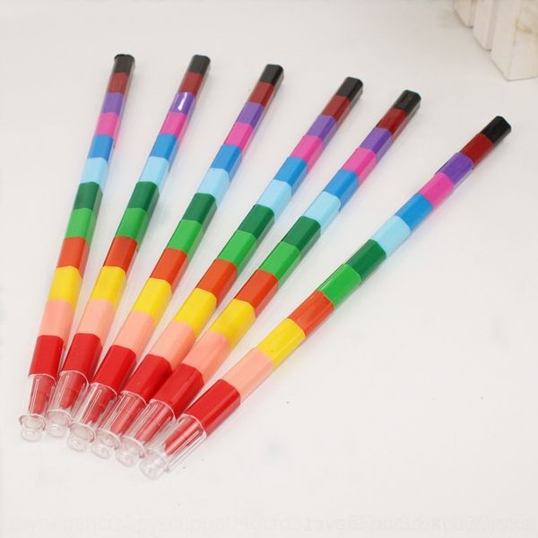 

vpf p18 creative building block ing 12 color crayon painting pens painting stick crayon color student stationery pastels oil pastelsstation, Black;red