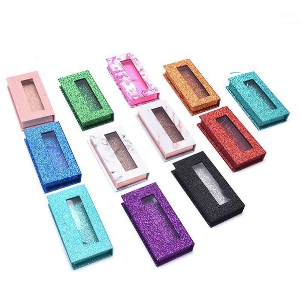 

wholesale lashes box soft paper eyelashes packaging for 5d mink 1pc1