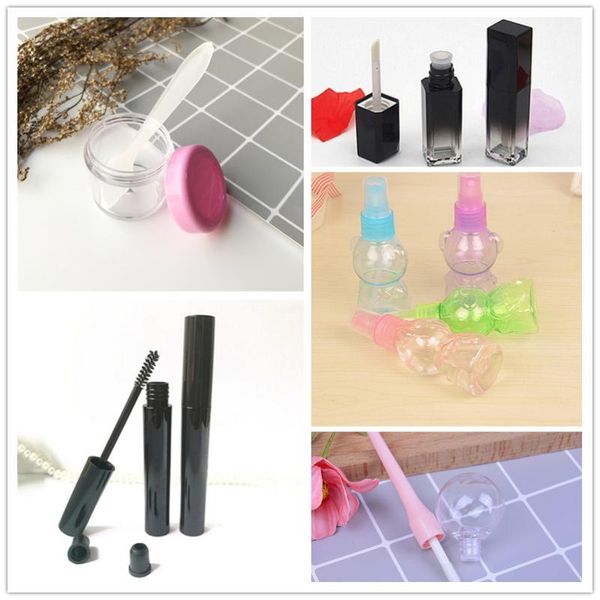 

storage bottles & jars 1pc empty bottle portable travel use make-up lip gloss tube face cream comestic packaging container