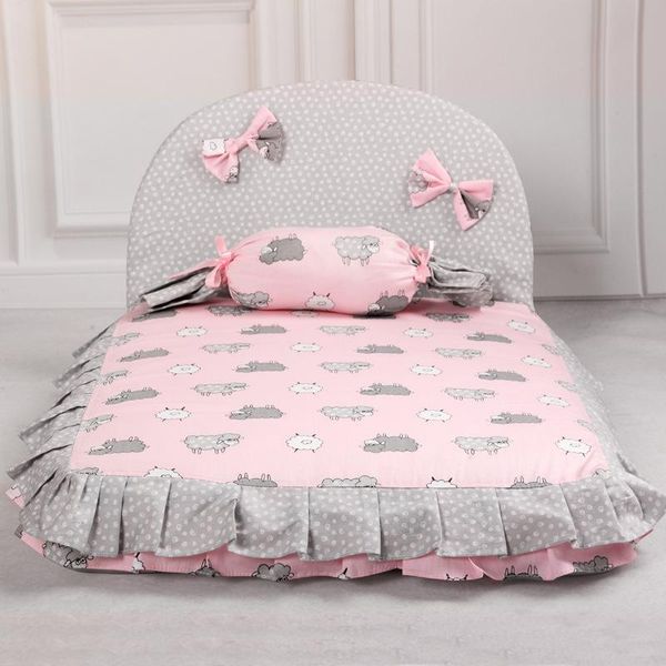 

kennels & pens dog mat cat sofa pet bed sleep with pillow teddy puppy soft house fall winter nest kennel drop camas para perro cut