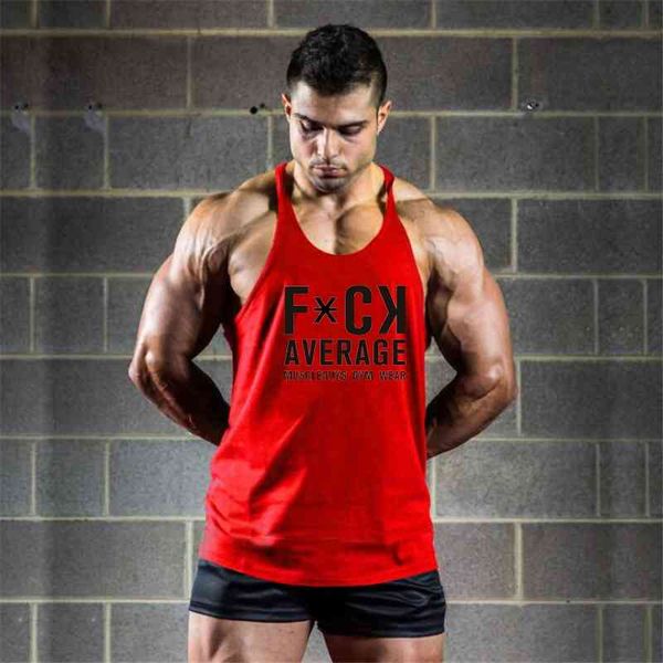 

muscleguys brand gyms stringer tank mens y back vest cotton fitness clothing canotta bodybuilding sleeveless shirt 210421, White;black