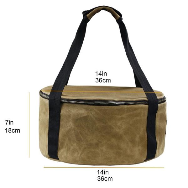 

plates bowl bag 12 inch camping pot storage multipurpose picnicwaterproof dutch oven carry for accessories outdoor bags