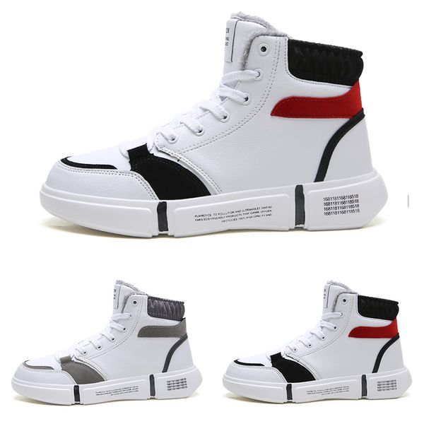 

new arrival lace simple designer type3 soft black white grey warm man boy men boots mens sneakers boot trainers outdoor walking shoes