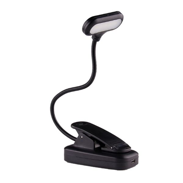 Lampade da tavolo Studente Protezione per gli occhi da letto Lettura del comodino Lampada da clip USB Tubo di ricarica USB LED Desk Lamp1W 5V