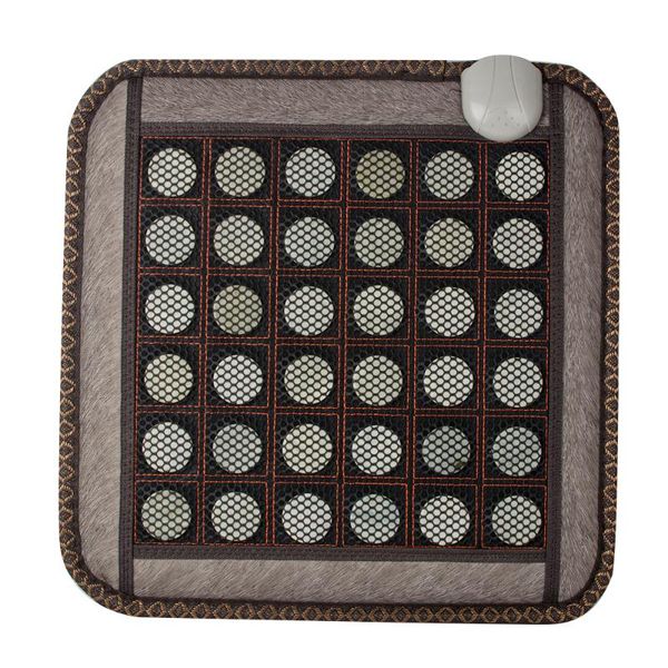 

electric massagers (220v) natural jade germanium tourmaline stones infrared heating mat stone massage body muscle relief massager