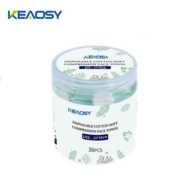 

towel keaosy disposable pure cotton compressed 20*22cm 36pcs in a package facial cleaning portable carry for travel