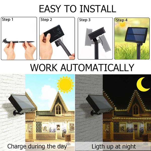 

solar lamps led light outdoor street garland garden string lights moon decoration