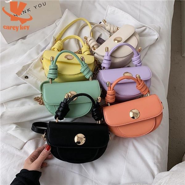 

evening bags carey key summer mini totes pu leather saddle crossbody women brand chain shoulder handbags and purses bolsa feminina