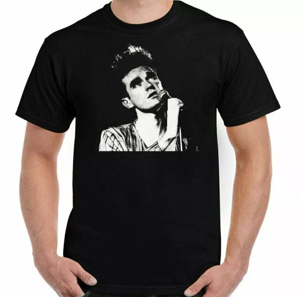 

morrissey t-shirt mens the smiths band electric acoustic guitar lgbt, White;black