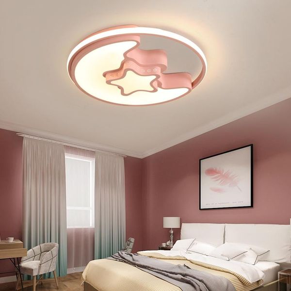

ceiling lights modern and simple children's room lamp led round bedroom cartoon creative personality