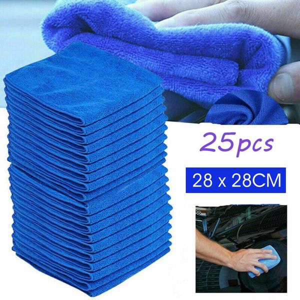 

car sponge 25 pcs super large size 30x30cm microfiber cleaning auto wash detail soft cloth scouring product glass accessorie