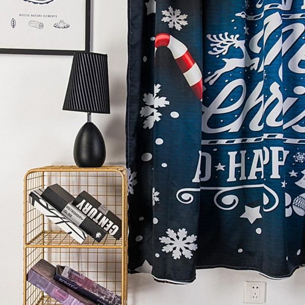 

curtain & drapes one piece chris christmas print series shading tapestry holiday home textile decoration