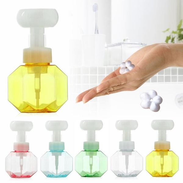 

storage bottles & jars soap bottle foaming lotions refillable flower pump head shampoo cosmetic empty 300ml