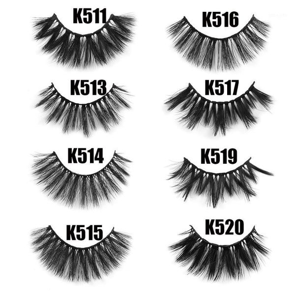 

pairs 3d mink false eyelashes 25mm extra long thick wispy fluffy eye lashes handmade full volume extension makeup tools1