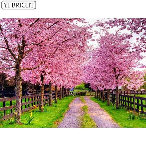 

diamond painting 5d diy accessories flowers handmade cross stitch embroidery sakura mosaic full drill decoration xy1