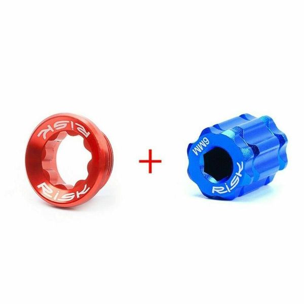 

bike heels & chainwheels mtb road bicycle crank arm fixing bolt color aluminum alloy cover screw for- cnc m20x8mm