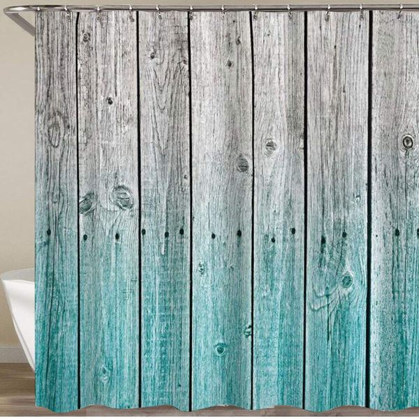 

shower curtain,rustic wood panels background with digital tones effect country house art image,polyester fabric waterproof bath