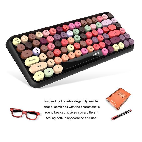 

[ in stock] ajazz 308i bluetooth gaming mechanical keyboard game anti-ghosting russian/us blue black red switch backlit mouse combos