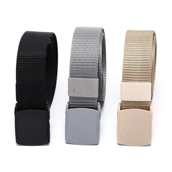 

simple tactical belt outdoor equipment wear bag riding inside nylon deputy fans fastening tape waist support, Black;gray