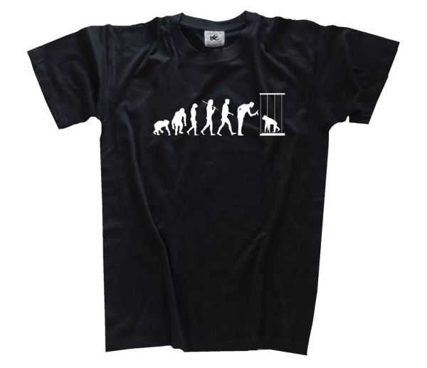 

standard edition monkey in zoo banana evolution t-shirt s-xxxl new, White;black