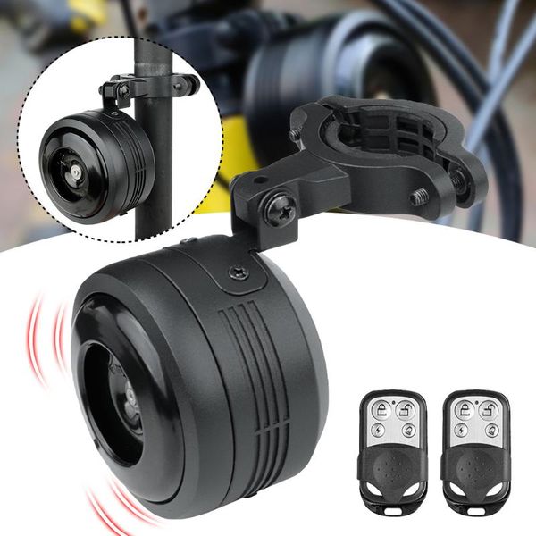 

bike horns 125db usb rechargeable bicycle electric bell scooter horn remote control anti-theft alarm accessories