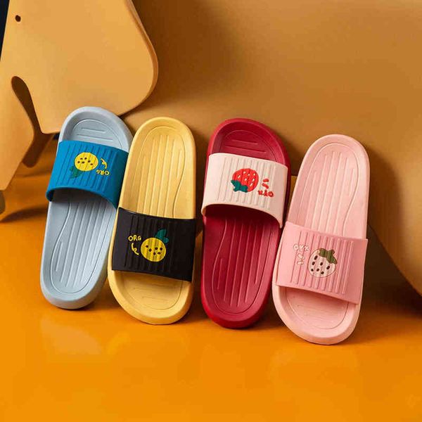 Kinder Jungen und Mädchen Baby Cute Fruit Home Indoor Sandalen und Hausschuhe claquette enfant pantuflas pantufa chaussure fille G1218