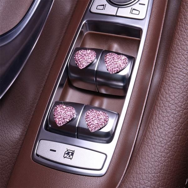 Adesivo per auto Diamon Decalcomania di cristallo strass Auto Start Motore Accensione Tasto Bling per Decorazione d'interni Accessori Decorazioni