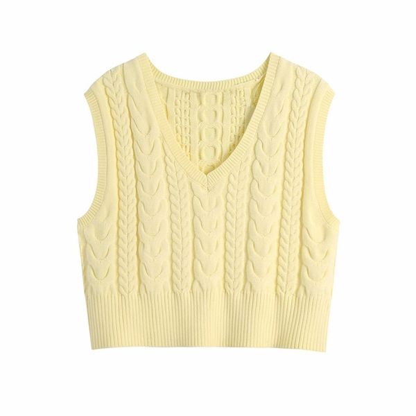 

women autumn sweet vests ribbed sweaters v-neck sleeveless solid knitted female fashion waistcoat sweater clothing 210513, White;black
