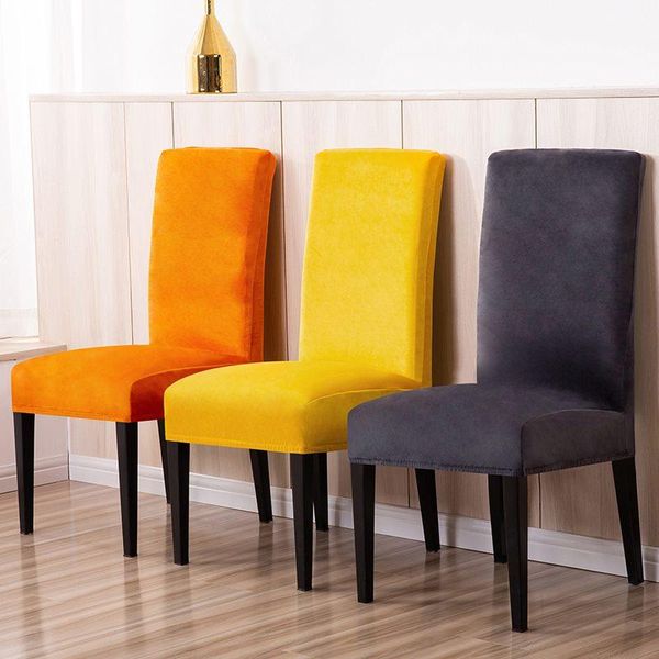 

chair covers super soft and delicate velvet cover for kitchen/wedding elastic spandex dining room office slipcover