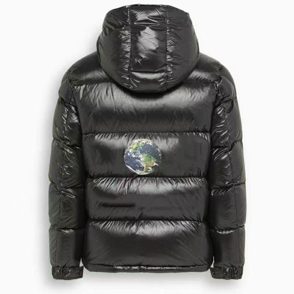 

winter casual thicken warm waterproof jacket parkas men outwear windproof hat hooded down jackets, Black