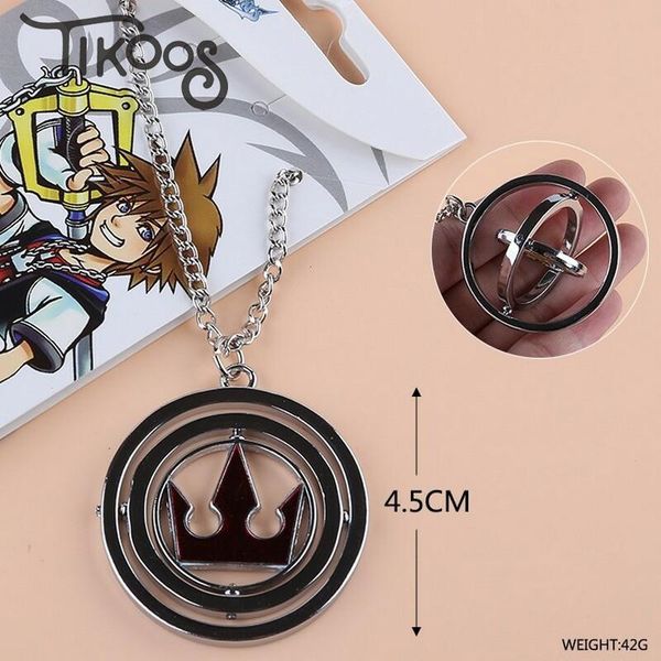 

5kinds anime kingdom hearts sora roxas turn metal pendant alloy fahion necklace necklaces, Silver