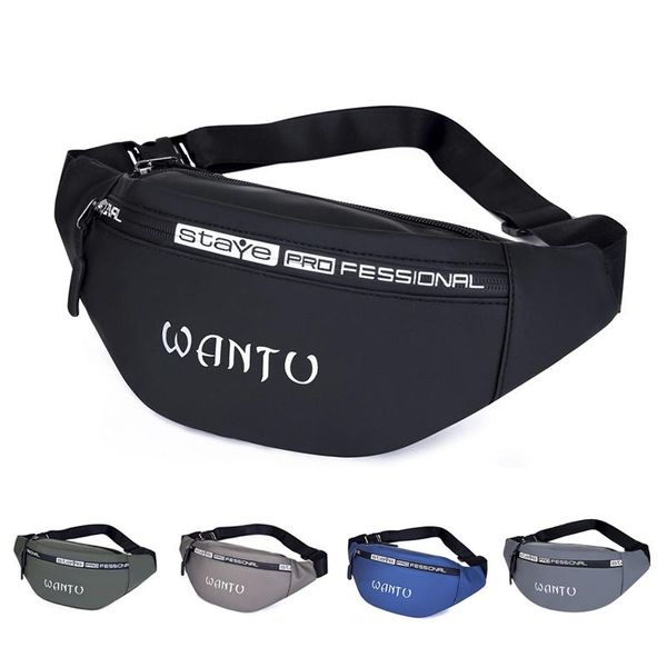 

waist bags 2021 oxford fanny pack banana bag waistbag travle women's belt hip bum pocket for girl men beach hiking sling chest daypack