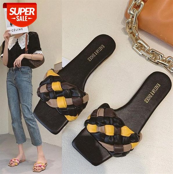 

women's sandals and slippers, one-line big series of mixed colors, slippers ladies, outer wear fashion #j68s, Black