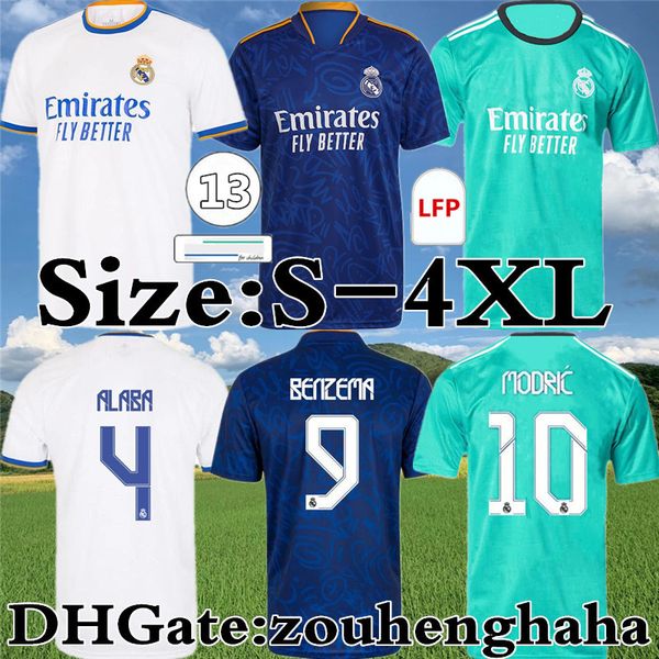 

real madrid soccer jersey benzema away camiseta hombre primera equipaciÃ³n blanca 2021 22 hazard asensio casemiro alaba vini jr. isco home fo, Black;yellow