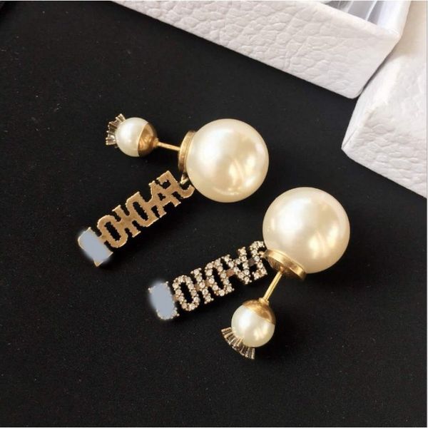 

50% off factory store online home new pearl earrings for women 5grl, Golden;silver